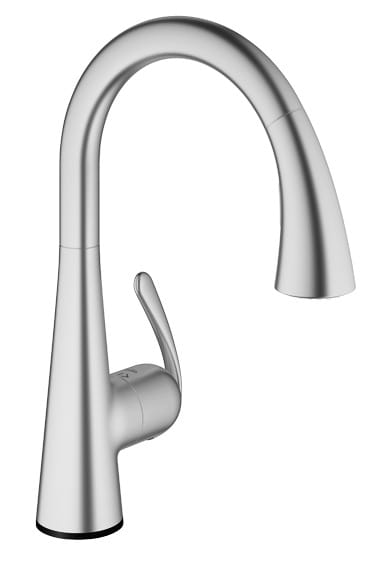 Single Handle Pull Down Kitchen Faucet Dual Spray 175 GPM with Touch Technology GROHE SUPERSTEEL